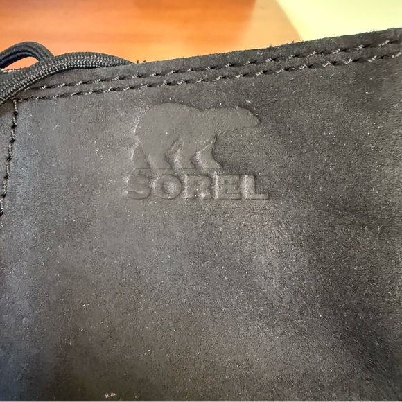 Sorel woman’s Hi-Line Black and Tan Heeled Lace-Up Boots  waterproof size 10 - Picture 8 of 12